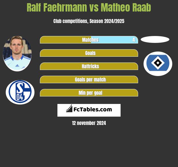 Ralf Faehrmann vs Matheo Raab h2h player stats