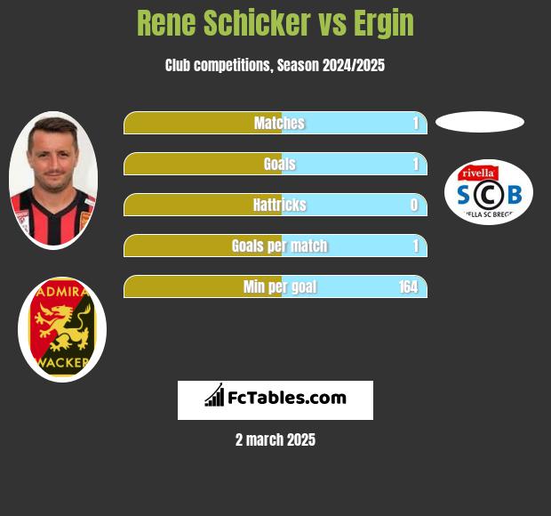 Rene Schicker vs Ergin h2h player stats