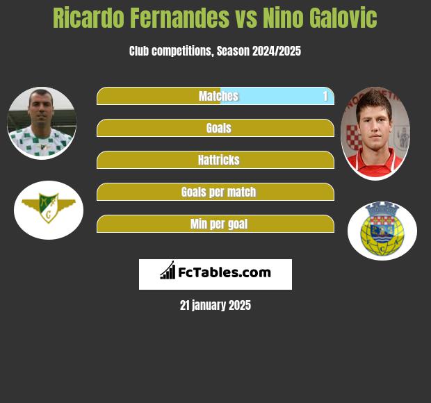 Ricardo Fernandes vs Nino Galovic h2h player stats