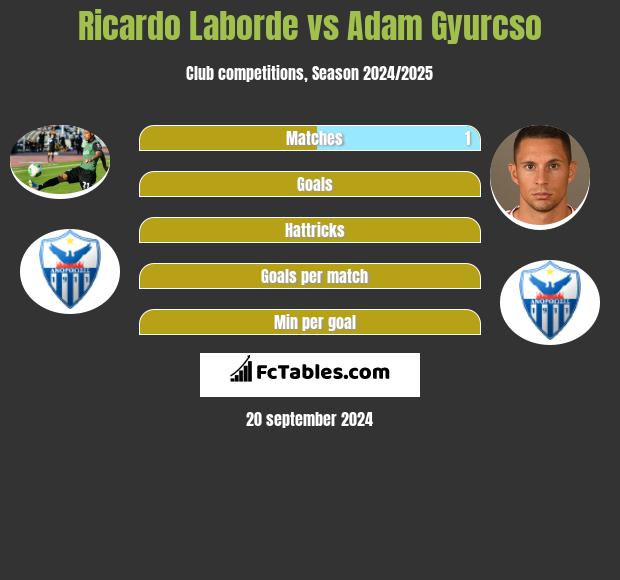 Ricardo Laborde vs Adam Gyurcso h2h player stats