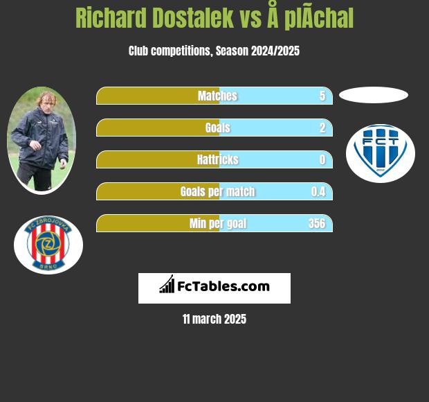 Richard Dostalek vs Å plÃ­chal h2h player stats