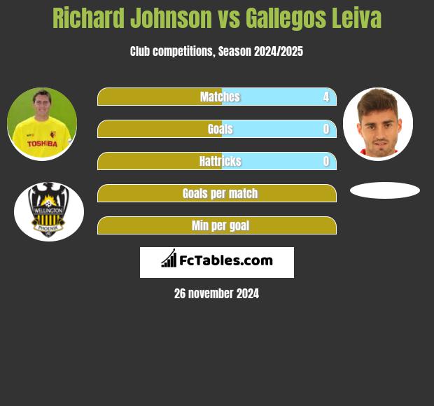 Richard Johnson vs Gallegos Leiva h2h player stats