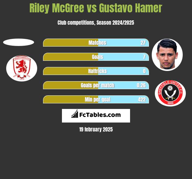 Riley McGree vs Gustavo Hamer h2h player stats