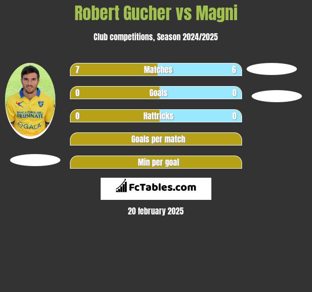 Robert Gucher vs Magni h2h player stats