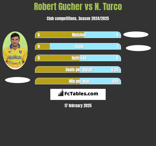 Robert Gucher vs N. Turco h2h player stats