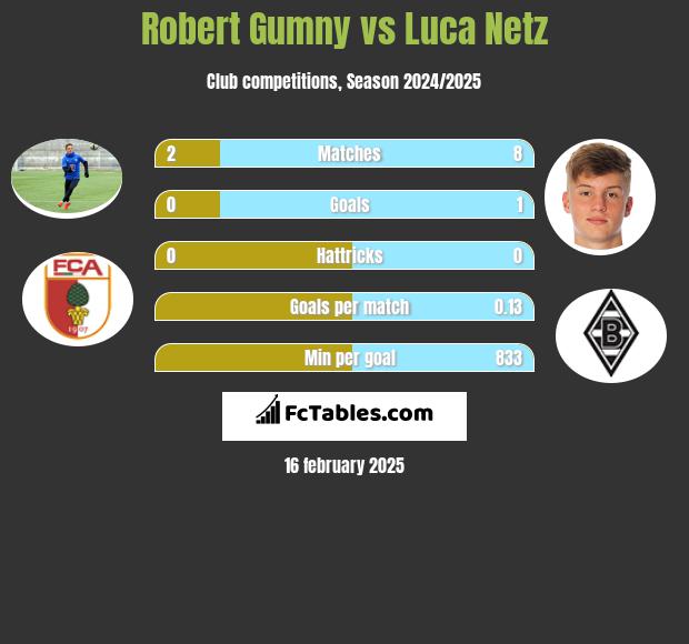 Robert Gumny vs Luca Netz h2h player stats