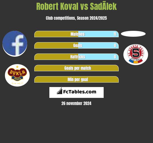 Robert Koval vs SadÃ­lek h2h player stats