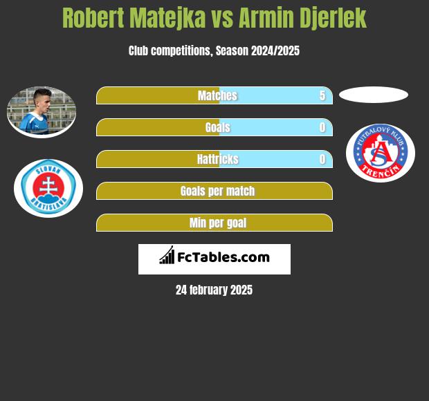 Robert Matejka vs Armin Djerlek h2h player stats