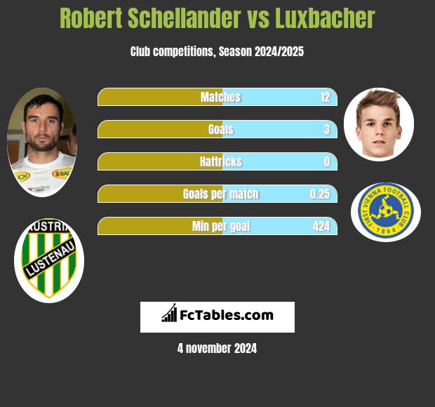 Robert Schellander vs Luxbacher h2h player stats