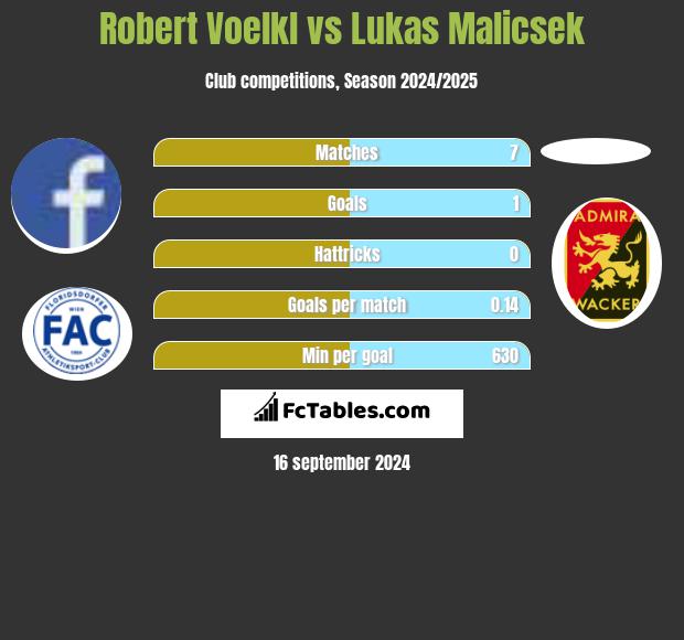 Robert Voelkl vs Lukas Malicsek h2h player stats