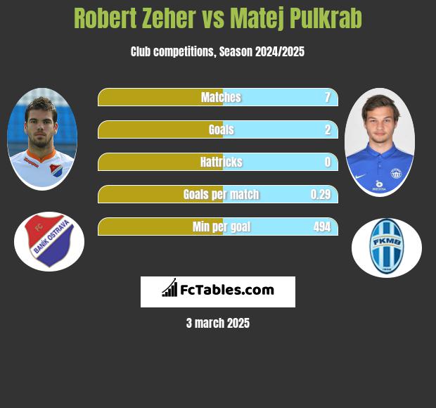 Robert Zeher vs Matej Pulkrab h2h player stats