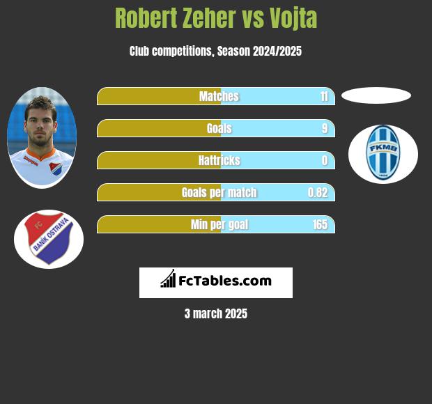 Robert Zeher vs Vojta h2h player stats