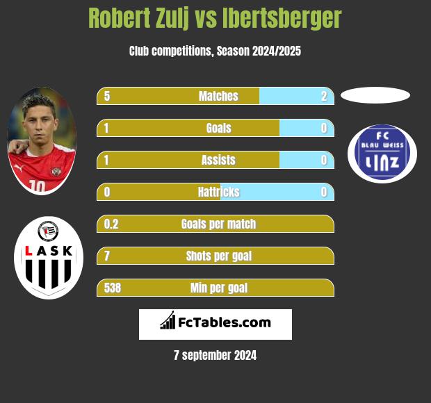 Robert Zulj vs Ibertsberger h2h player stats