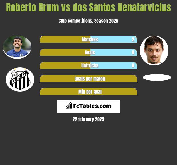 Roberto Brum vs dos Santos Nenatarvicius h2h player stats