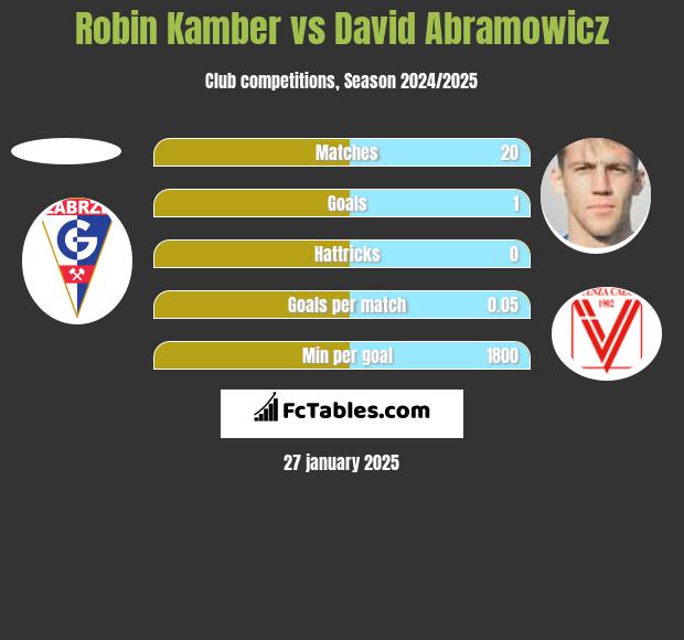 Robin Kamber vs David Abramowicz h2h player stats