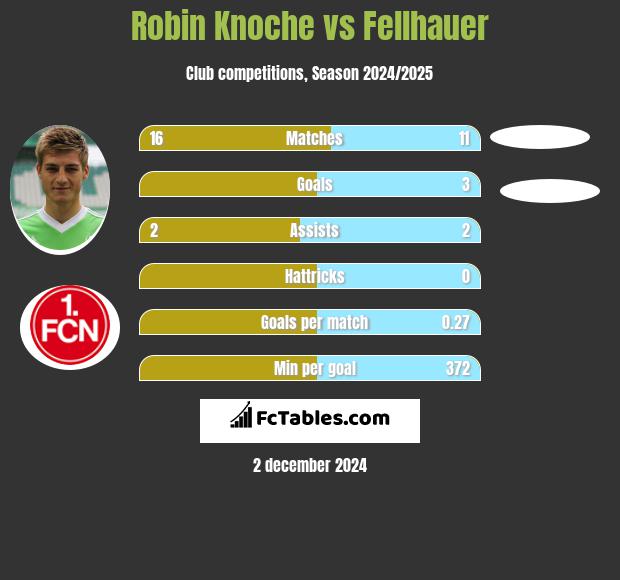 Robin Knoche vs Fellhauer h2h player stats