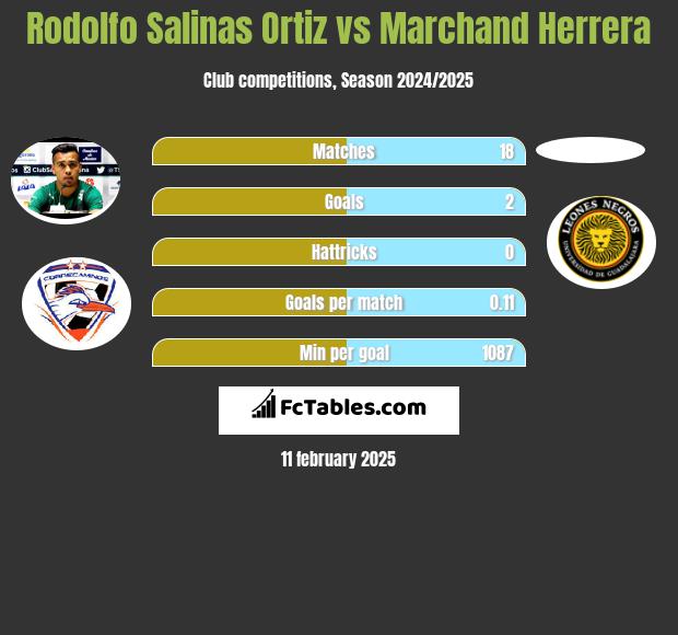 Rodolfo Salinas Ortiz vs Marchand Herrera h2h player stats