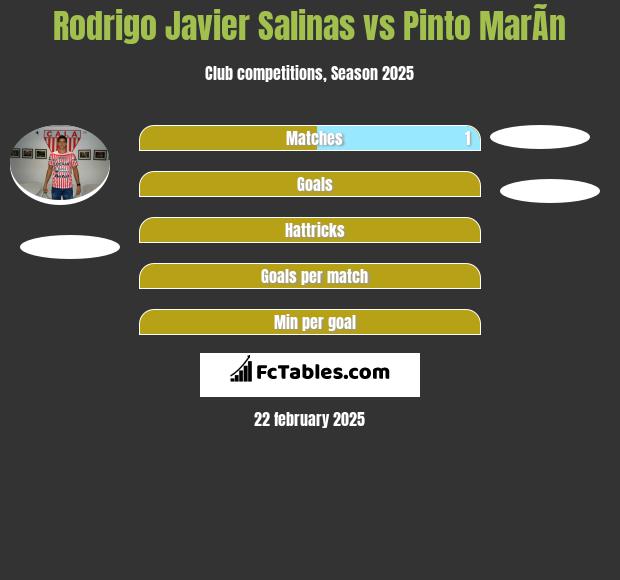 Rodrigo Javier Salinas vs Pinto MarÃ­n h2h player stats