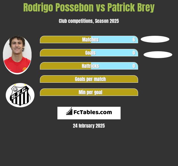 Rodrigo Possebon vs Patrick Brey h2h player stats