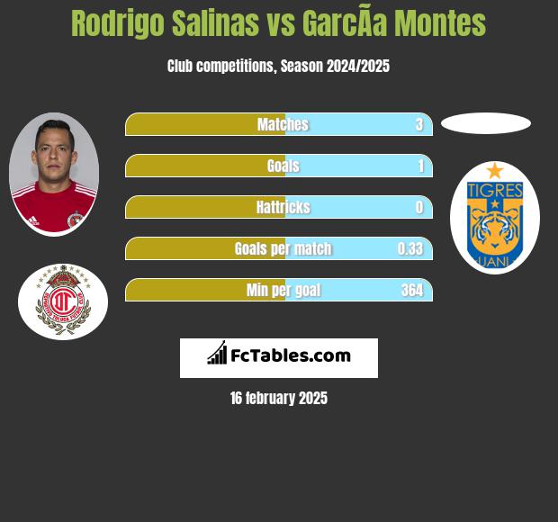 Rodrigo Salinas vs GarcÃ­a Montes h2h player stats