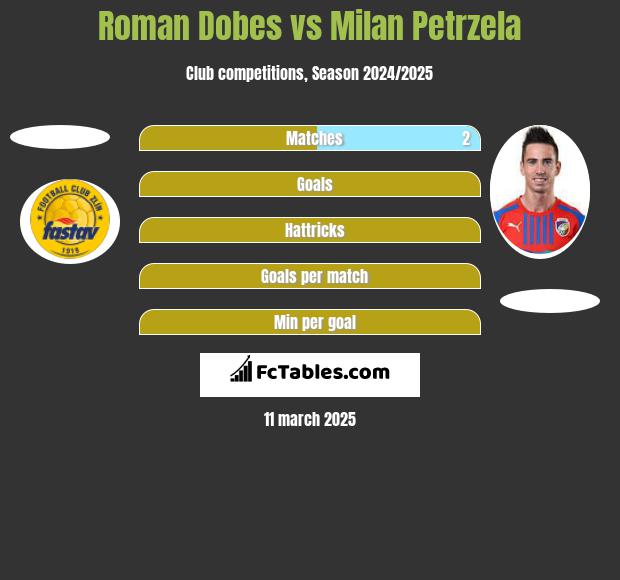 Roman Dobes vs Milan Petrzela h2h player stats