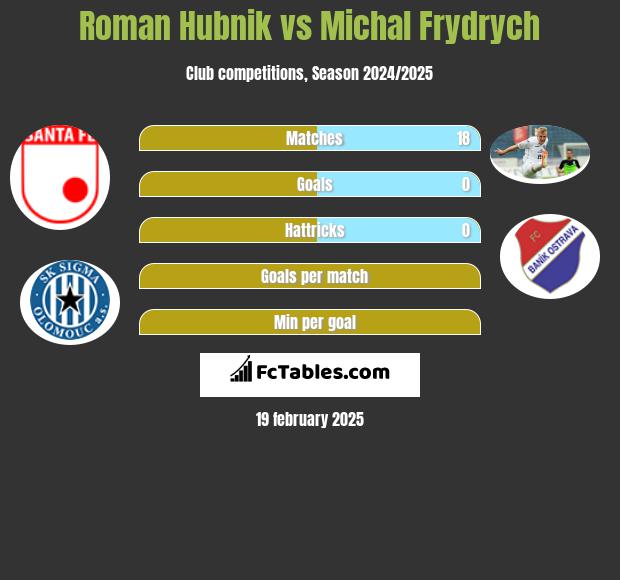 Roman Hubnik vs Michal Frydrych h2h player stats