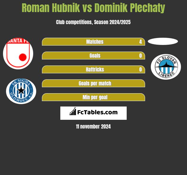 Roman Hubnik vs Dominik Plechaty h2h player stats