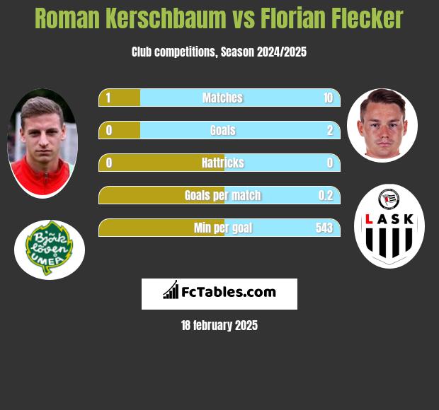 Roman Kerschbaum vs Florian Flecker h2h player stats