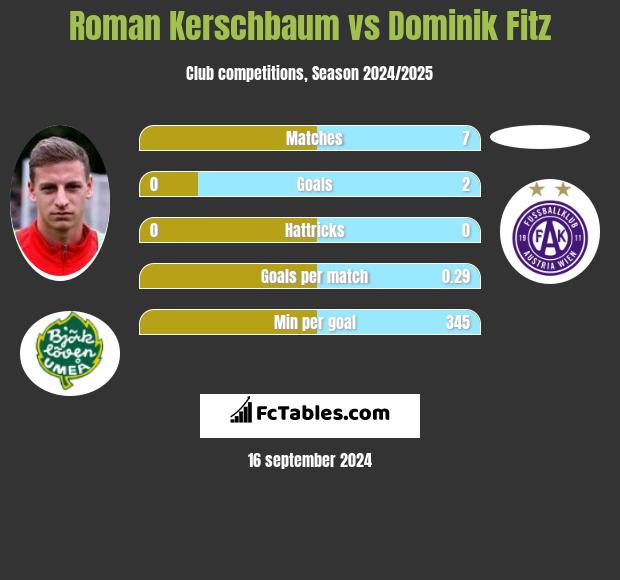 Roman Kerschbaum vs Dominik Fitz h2h player stats