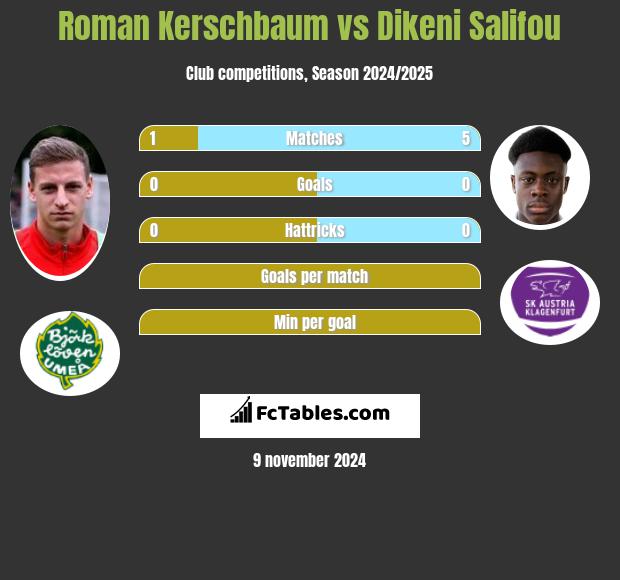 Roman Kerschbaum vs Dikeni Salifou h2h player stats