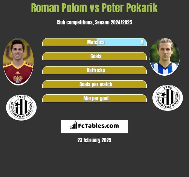 Roman Polom vs Peter Pekarik h2h player stats