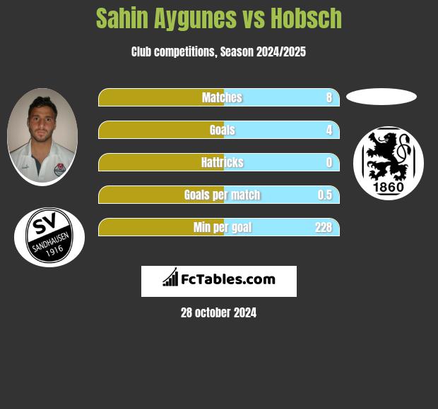 Sahin Aygunes vs Hobsch h2h player stats