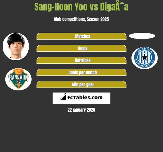 Sang-Hoon Yoo vs DigaÅˆa h2h player stats