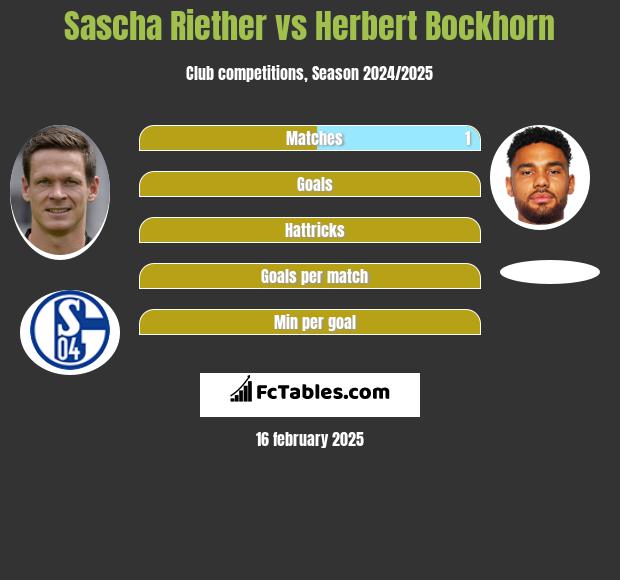 Sascha Riether vs Herbert Bockhorn h2h player stats