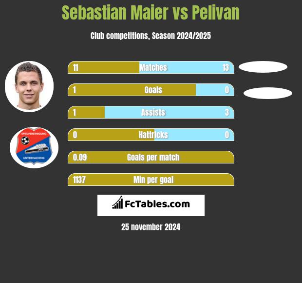 Sebastian Maier vs Pelivan h2h player stats