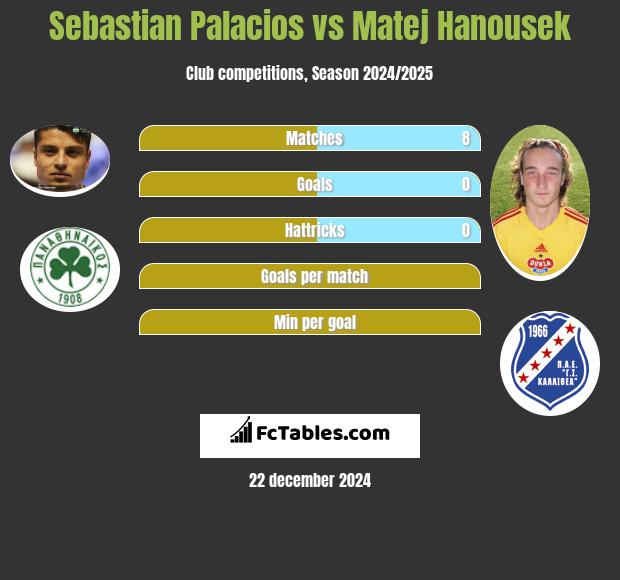 Sebastian Palacios vs Matej Hanousek h2h player stats