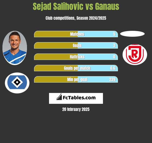 Sejad Salihović vs Ganaus h2h player stats