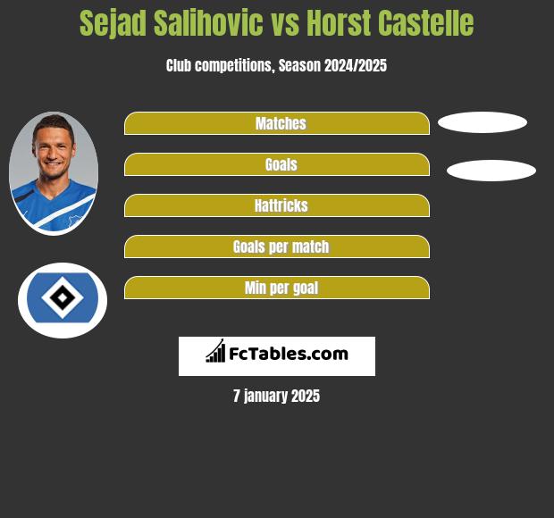 Sejad Salihovic vs Horst Castelle h2h player stats