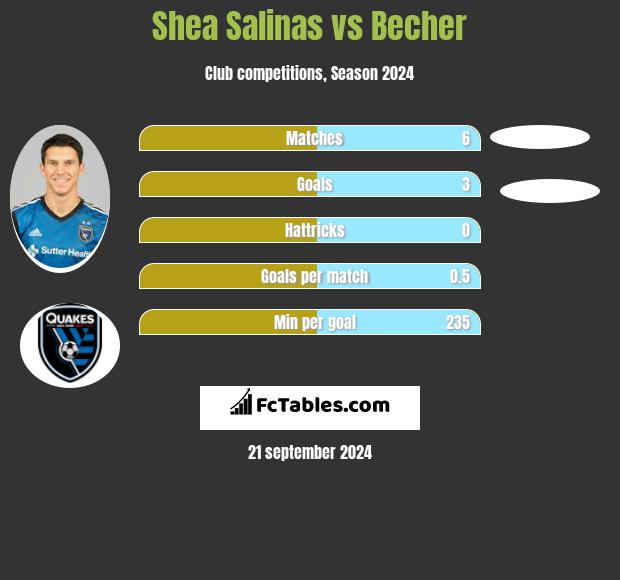 Shea Salinas vs Becher h2h player stats