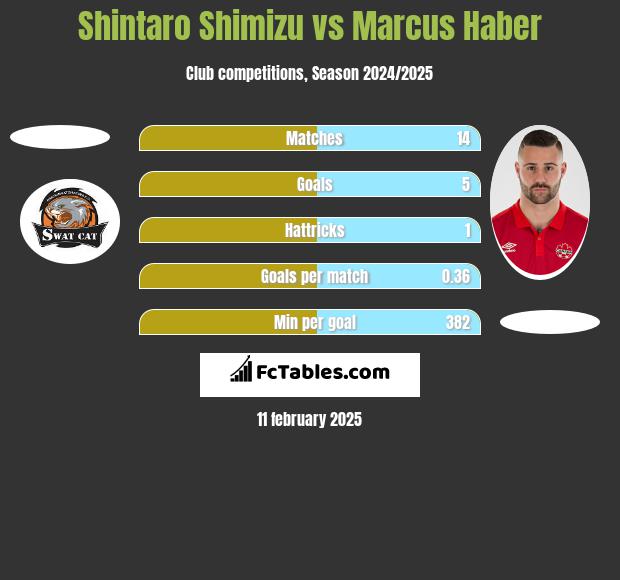 Shintaro Shimizu vs Marcus Haber h2h player stats