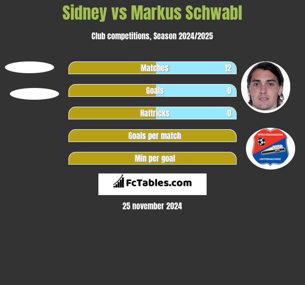 Sidney vs Markus Schwabl h2h player stats