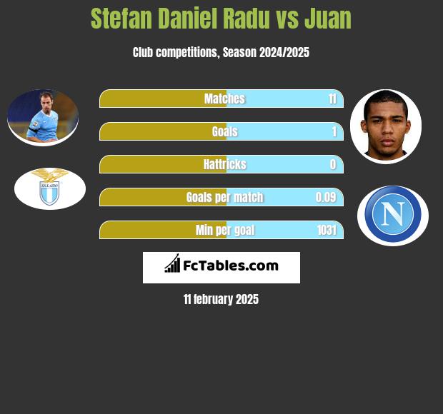 Stefan Daniel Radu vs Juan h2h player stats