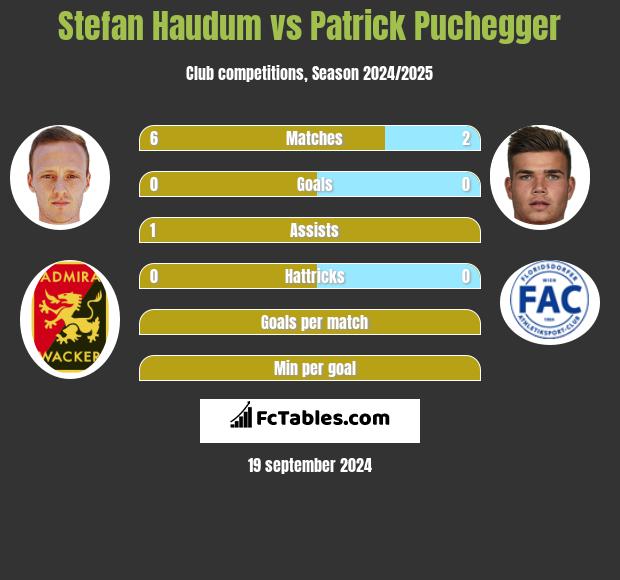 Stefan Haudum vs Patrick Puchegger h2h player stats