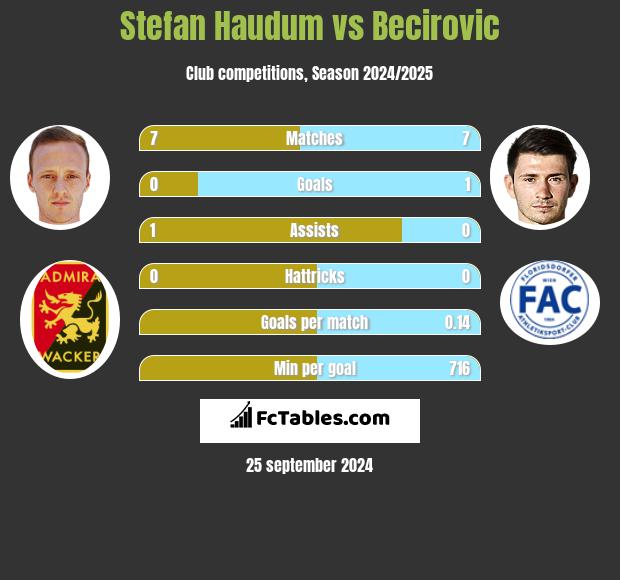 Stefan Haudum vs Becirovic h2h player stats