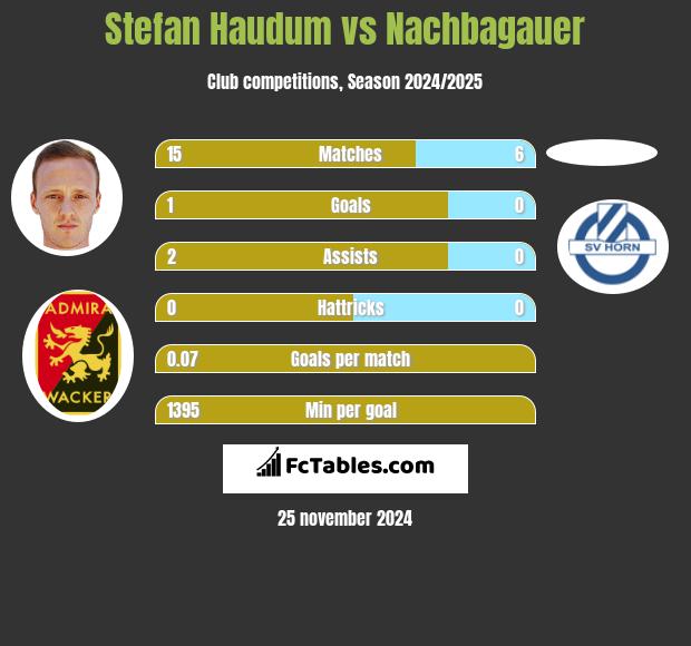 Stefan Haudum vs Nachbagauer h2h player stats