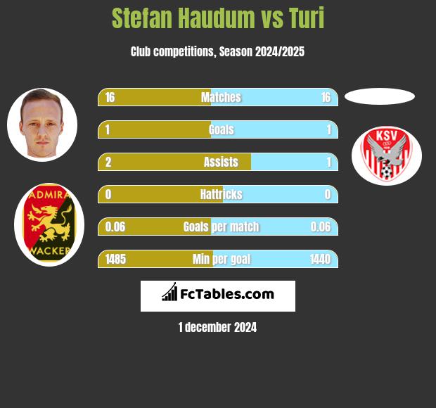 Stefan Haudum vs Turi h2h player stats