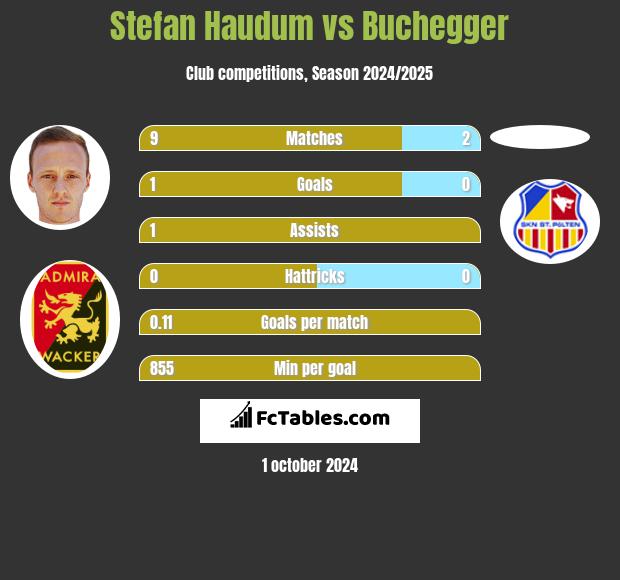 Stefan Haudum vs Buchegger h2h player stats