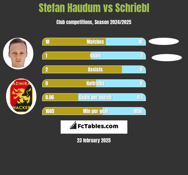 Stefan Haudum vs Schriebl h2h player stats