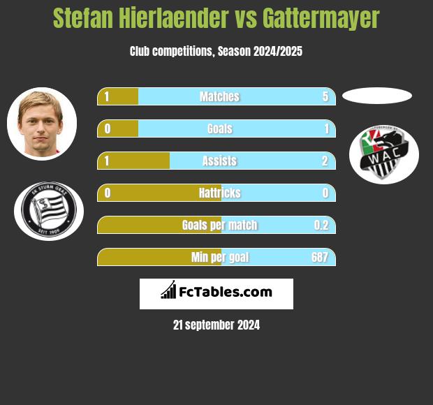 Stefan Hierlaender vs Gattermayer h2h player stats