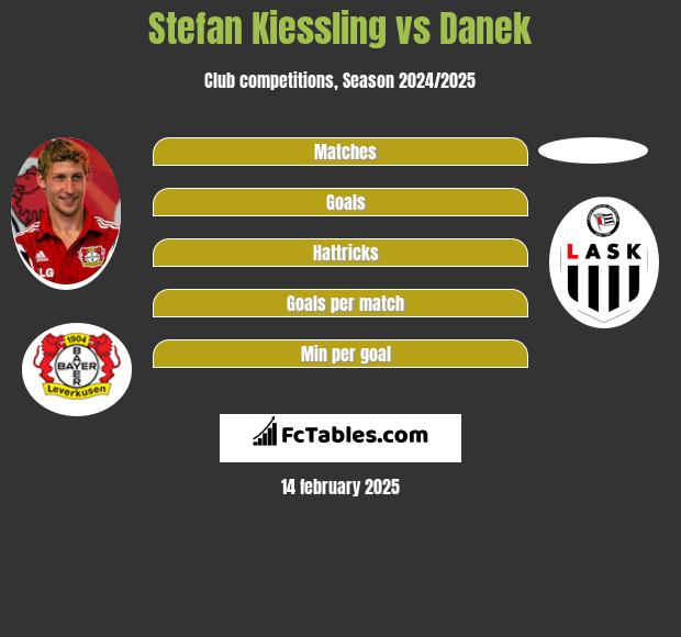 Stefan Kiessling vs Danek h2h player stats